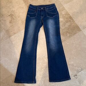 SHEIN Indigo Flare & Wide Leg Jeans